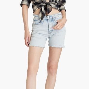 NWT Rag & Bone $165 Maya High Rise Shorts in Ditch Plains Wash Size 27